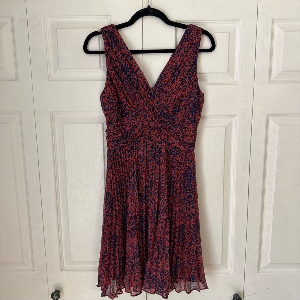 Whistles Blue & Blue Mini Summer Cocktail Dress 2